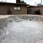 Pool,Being,Re-plastered,In,Tucson